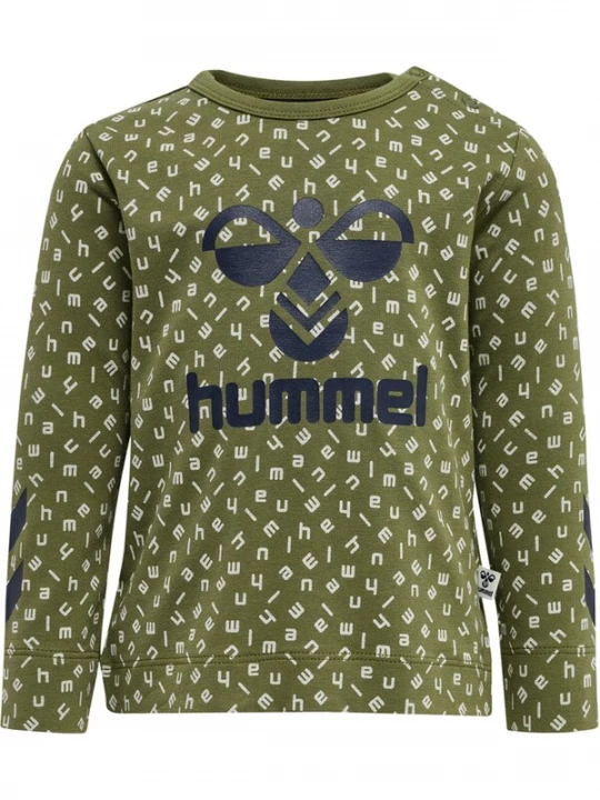 Foto van product Hummel Shirt nachtblauw / olijfgroen / wit