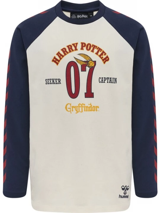 Foto van product Hummel Shirt navy / geel / karmijnrood / wit