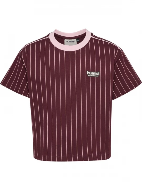 Foto van product Hummel Shirt rosa / wijnrood / zwart / offwhite