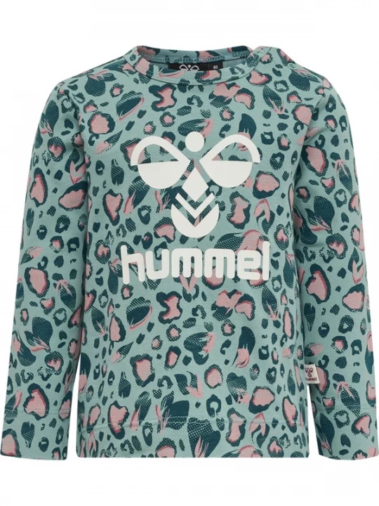 Foto van product Hummel Shirt 'Sonja' petrol / mintgroen / oudroze / wit