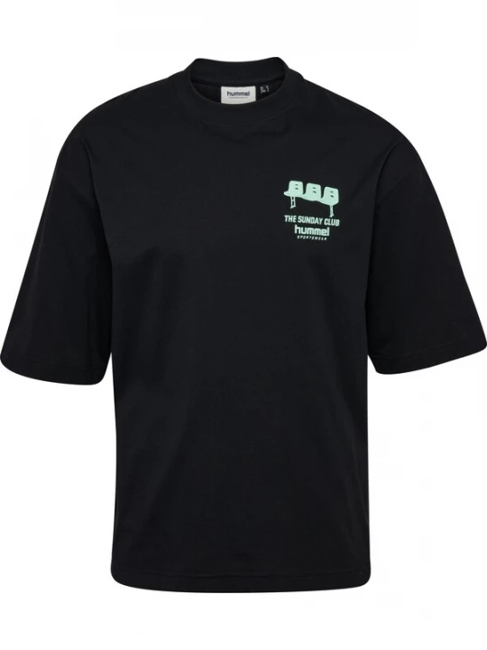 Foto van product Hummel Shirt 'Sunday' lichtgroen / zwart