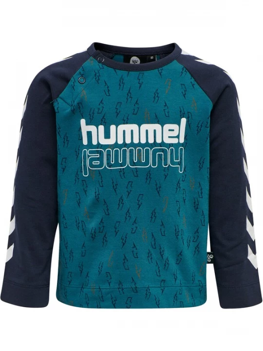 Foto van product Hummel Shirt 'Thunder' marine / cyaan blauw / sepia / wit