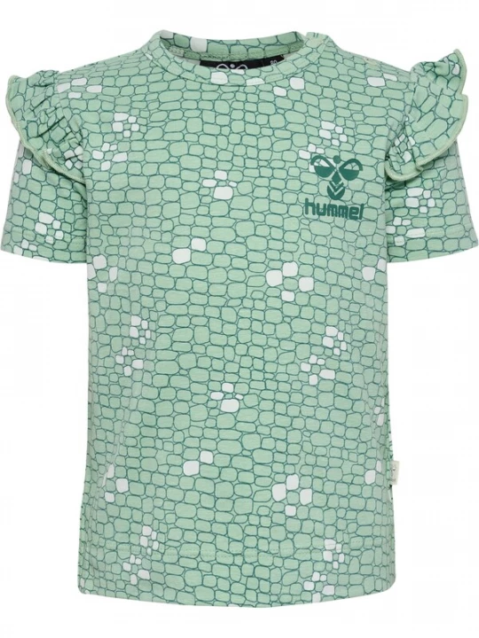 Foto van product Hummel Shirt 'Zanzi' spar / pastelgroen / wit