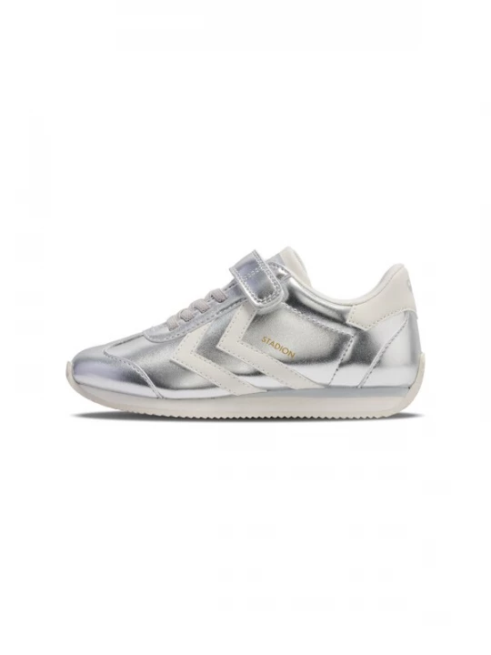 Foto van product Hummel Sneakers 'Stadion Metallic' mosterd / grijs / zilver / wit