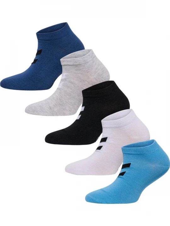Foto van product Hummel Sokken 'Match Me' blauw / lichtgrijs / zwart / wit