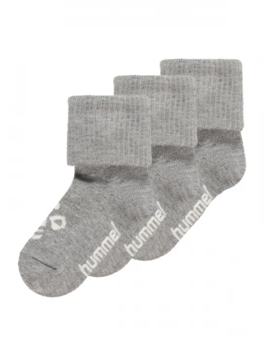 Foto van product Hummel Sokken 'Sora' grijs gemêleerd / wit