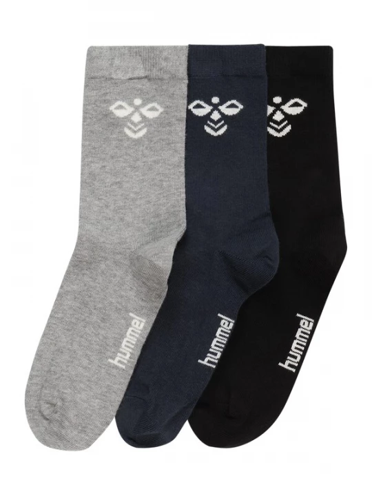 Foto van product Hummel Sokken 'Sutton' donkerblauw / grijs gemêleerd / zwart / wit