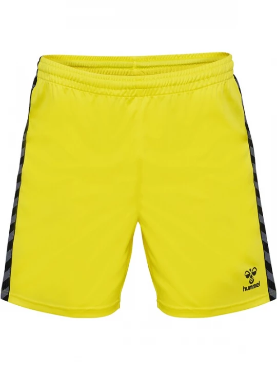 Foto van product Hummel Sportbroek 'Authentic' citroengeel / zwart / wit