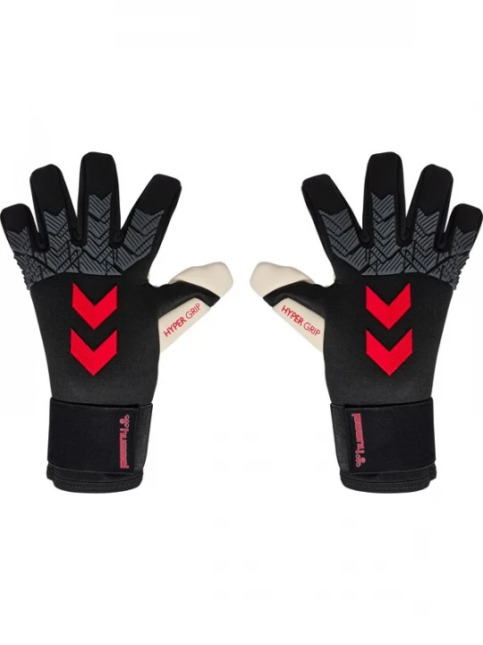 Foto van product Hummel Sporthandschoenen 'Gk Gloves Hyper Grip' grijs gemêleerd / oranje / zwart