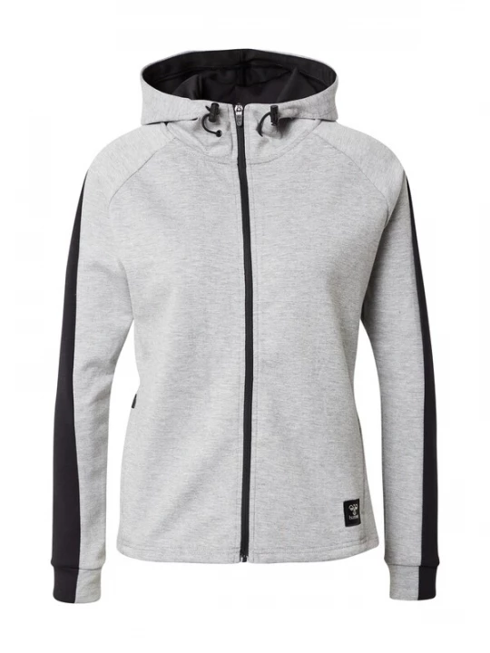 Foto van product Hummel Sportief sweatvest 'Essi' grijs gemêleerd / zwart