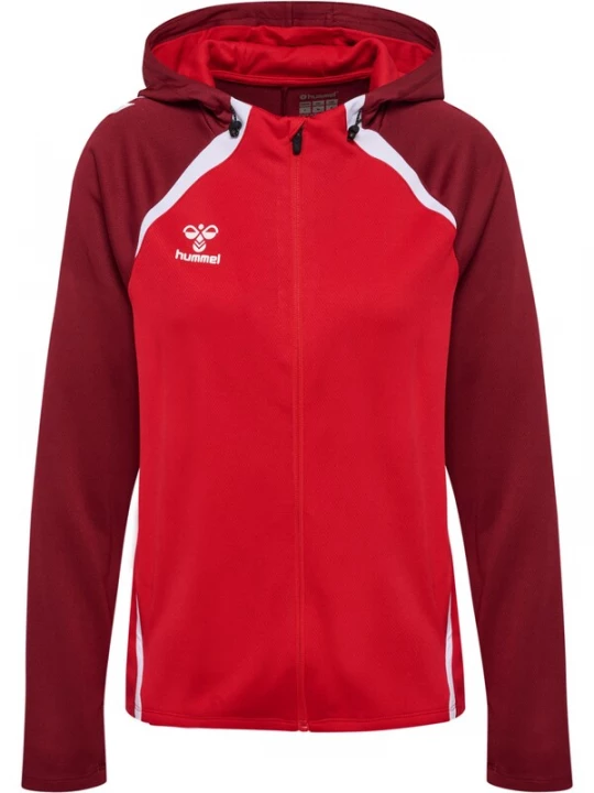 Foto van product Hummel Sportief sweatvest 'Lead 2.0' rood / wijnrood / wit