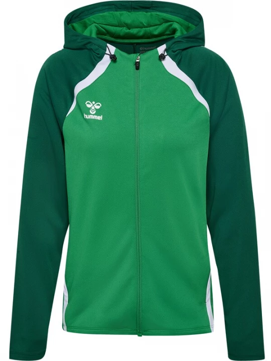 Foto van product Hummel Sportief sweatvest 'LEAD 2.0' spar / neongroen / wit