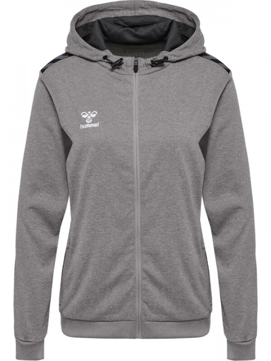 Foto van product Hummel Sportief sweatvest stone grey / gemengde kleuren / wit