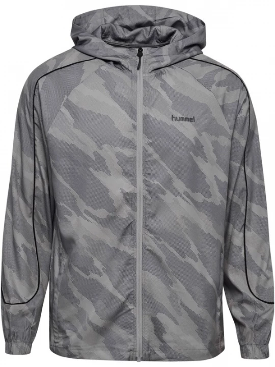 Foto van product Hummel Sportjas 'AOP' grijs / zwart