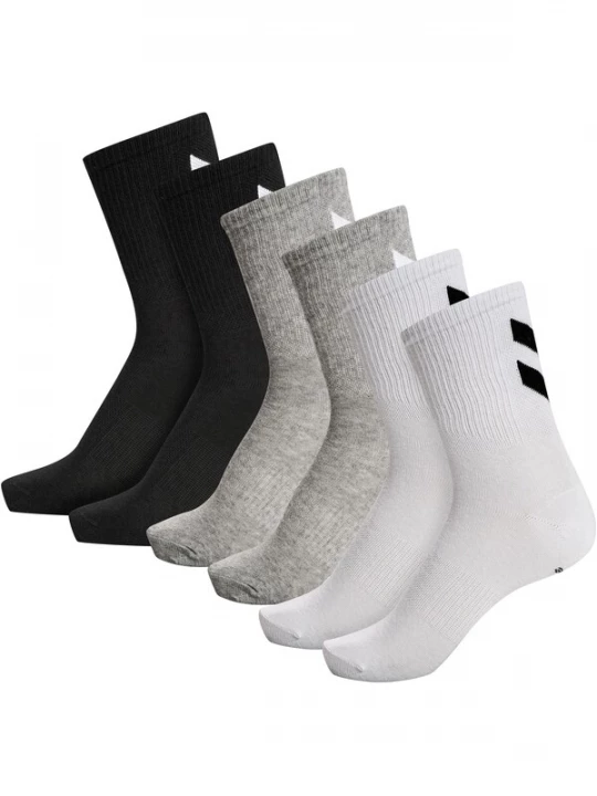 Foto van product Hummel Sportsokken 'Chevron' grijs gemêleerd / zwart / wit