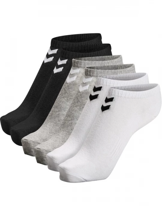 Foto van product Hummel Sportsokken 'CHEVRON' grijs gemêleerd / zwart / wit