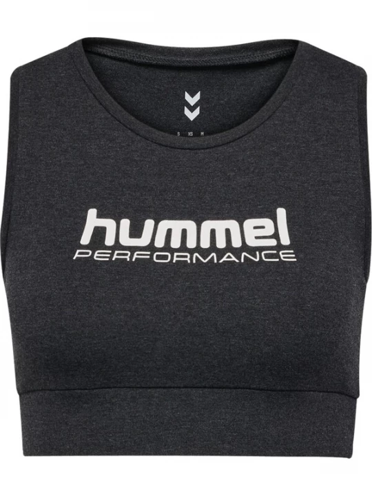 Foto van product Hummel Sporttop 'Pulse' zwart gemêleerd / wit