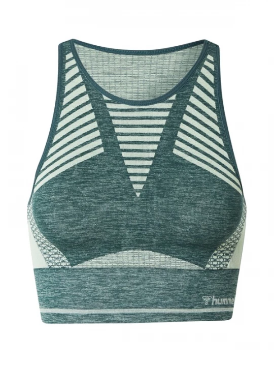 Foto van product Hummel Sporttop 'Vera' lichtgroen / donkergroen