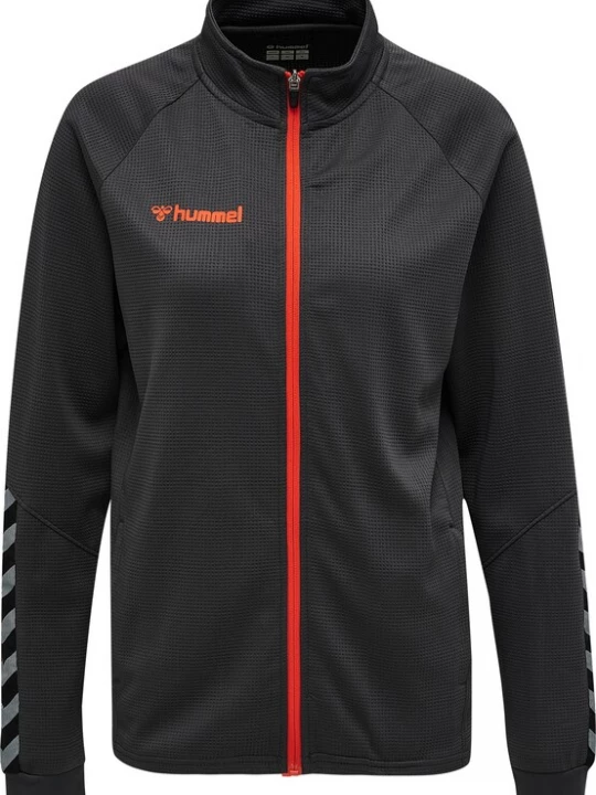 Foto van product Hummel Trainingsjack 'Authentic' antraciet / donkergrijs / rood
