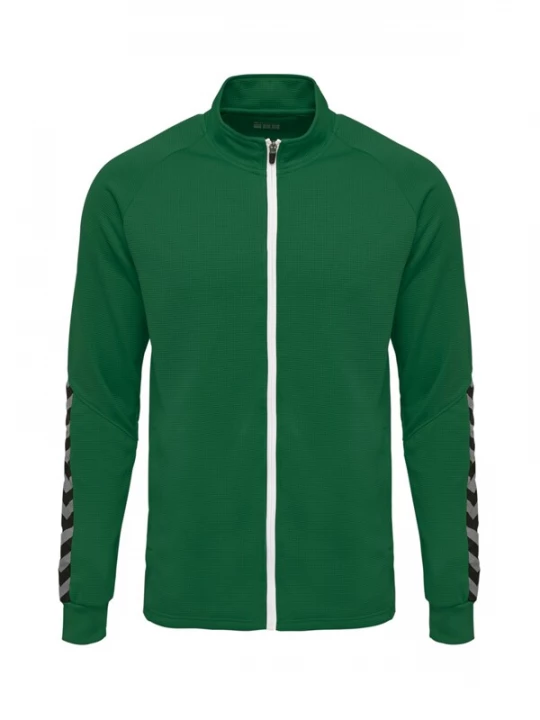 Foto van product Hummel Trainingsjack 'Authentic' lichtgrijs / groen / zwart