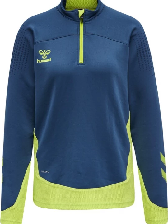 Foto van product Hummel Trainingsjack blauw / limoen