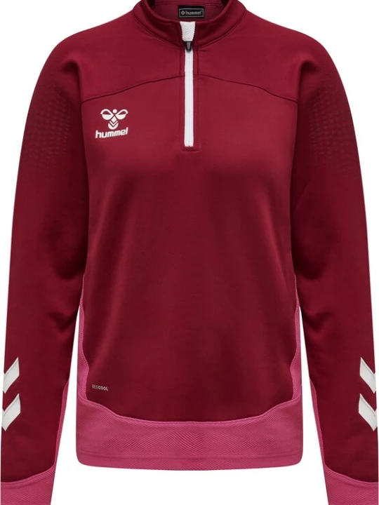 Foto van product Hummel Trainingsjack 'Lead' donkerroze / bourgogne / wit
