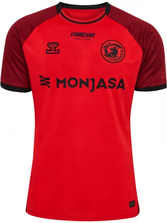 Foto van product Hummel Tricot 'FC Fredericia 25 / 26' bourgogne / vuurrood / zwart