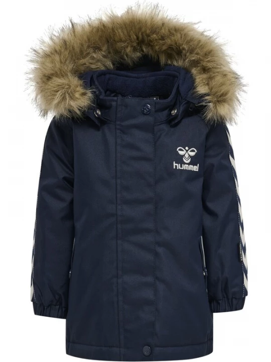 Foto van product Hummel Winterjas 'Canyon' marine / lichtbruin / wit