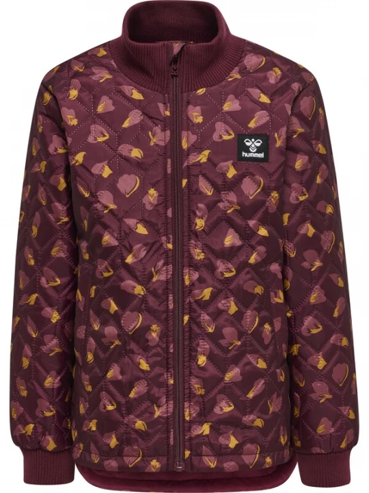 Foto van product Hummel Winterjas goudgeel / rosé / wijnrood