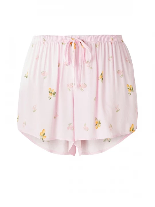 Foto van product Hunkemöller Korte pyjama 'Lemon' geel / groen / rosa / lichtroze