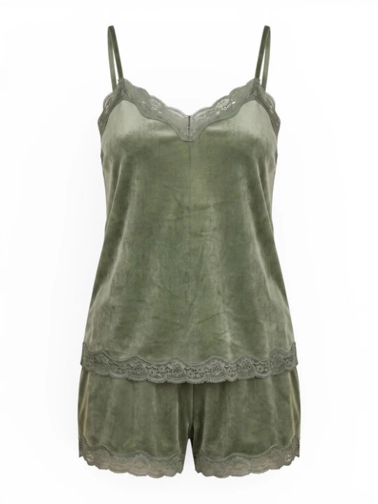 Foto van product Hunkemöller Korte pyjama olijfgroen