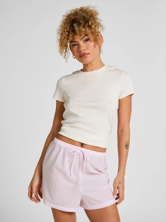Foto van product Hunkemöller Korte pyjama pink / lichtroze / wit