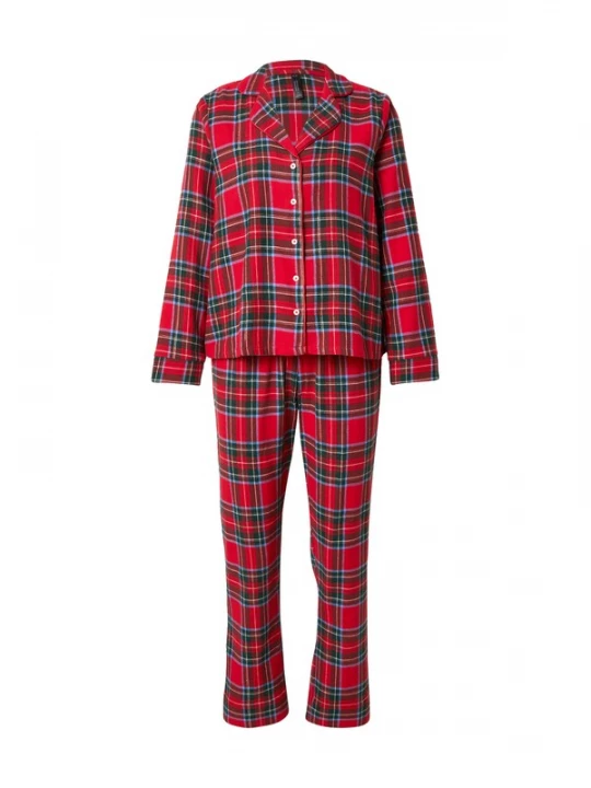 Foto van product Hunkemöller Pyjama azuur / donkergroen / rood / wit