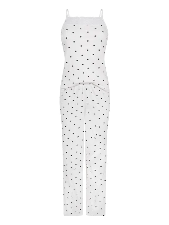 Foto van product Hunkemöller Pyjama donkerblauw / wit