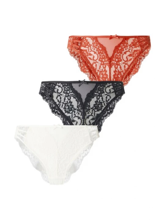 Foto van product Hunkemöller Slip 'Belle' rood / zwart / wit