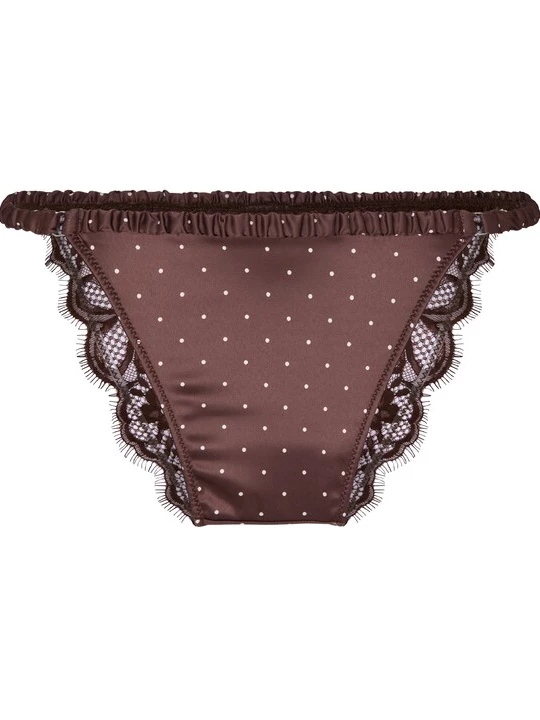 Foto van product Hunkemöller Slip 'Eva' bruin / wit