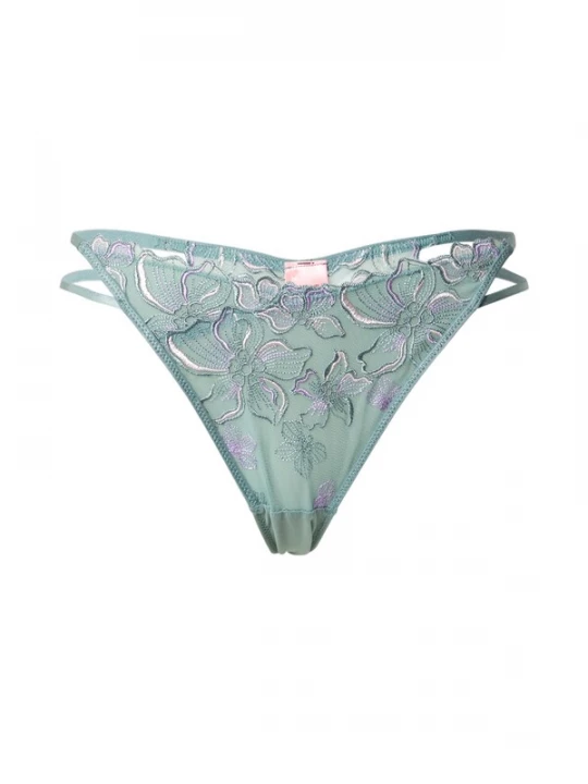 Foto van product Hunkemöller String 'Lauren' lichtbeige / mintgroen / lavendel
