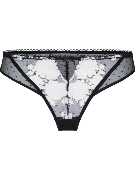 Foto van product Hunkemöller String ' Lindi' oranje / zwart / wit