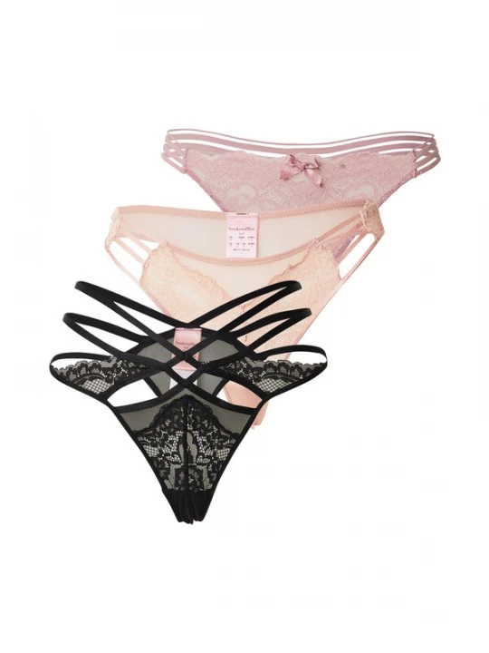 Foto van product Hunkemöller String mauve / poederroze / zwart