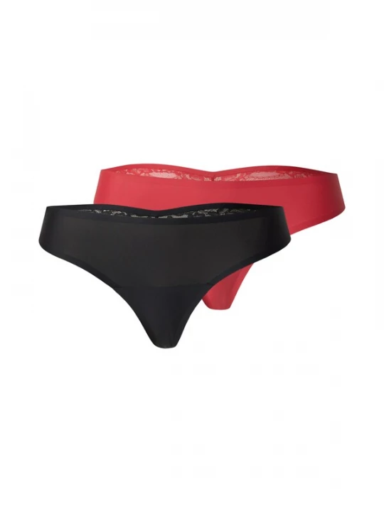 Foto van product Hunkemöller String rood / zwart