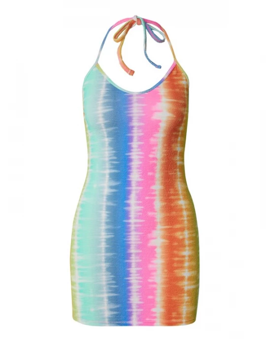 Foto van product Hurley Jurk lichtblauw / goudgeel / lila / neonroze
