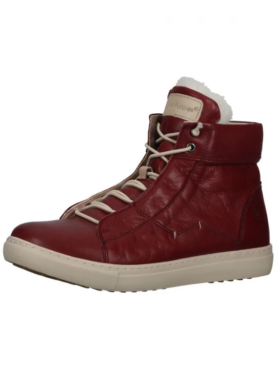 Foto van product HUSH PUPPIES Sneakers hoog bordeaux / wit