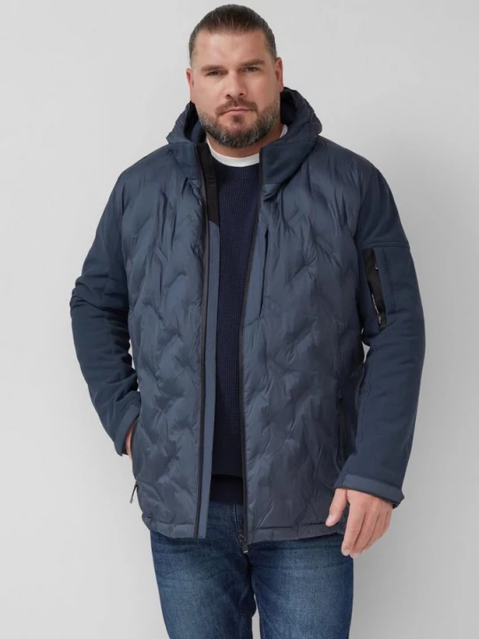 Foto van product Hybride jack met sportieve details en capuchon s.Oliver blauw