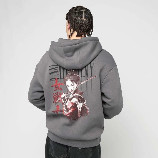Foto van product I Am Destiny Fluffy Zip Hoody Mister Tee grijs