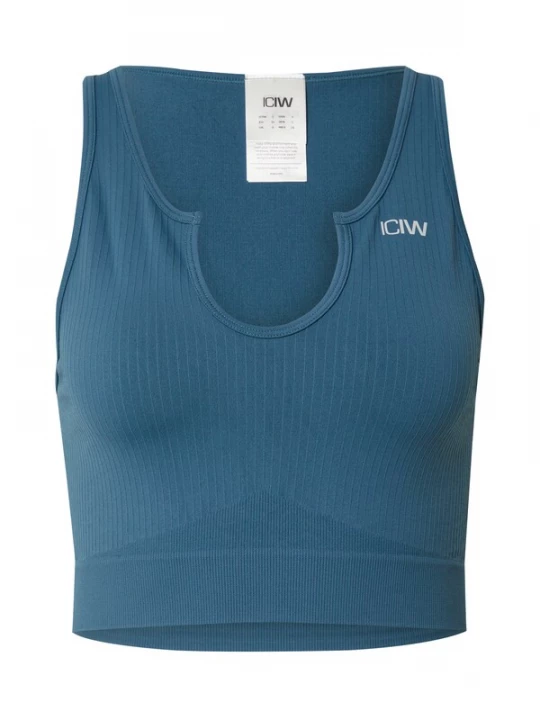 Foto van product ICANIWILL Sporttop saffier / lichtgrijs