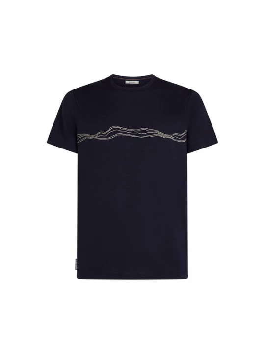 Foto van product ICEBREAKER Functioneel shirt '150 Tech Lite Mounta Pulse' donkerblauw / lichtgeel