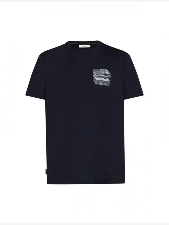 Foto van product ICEBREAKER Functioneel shirt 'Tech Lite Evolving Layers' navy / lichtgrijs