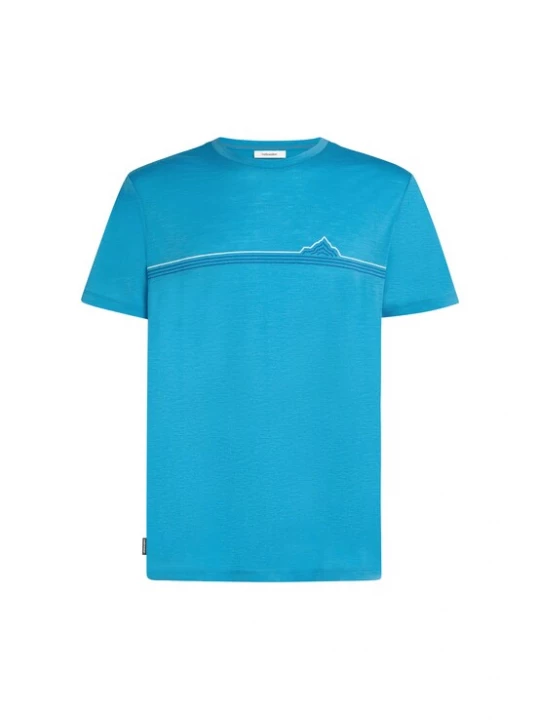 Foto van product ICEBREAKER Functioneel shirt 'Tech Lite' navy / royal blue / koningsblauw / wit