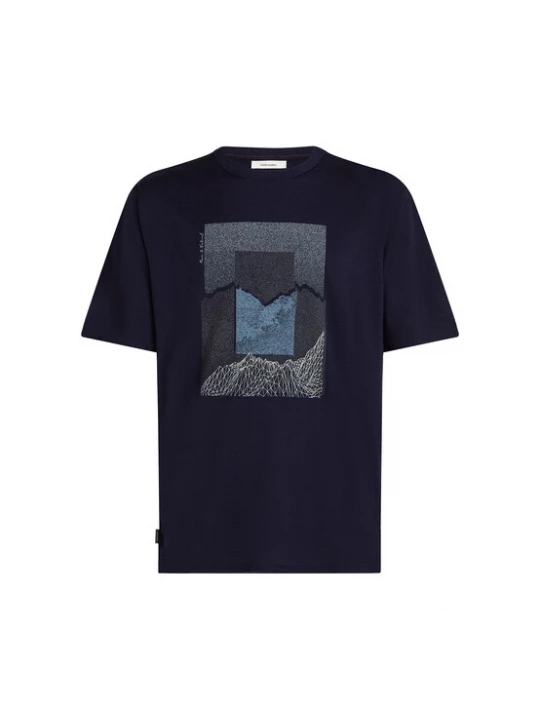 Foto van product ICEBREAKER Functioneel shirt 'Tech Lite' navy / smoky blue / lichtblauw / wit