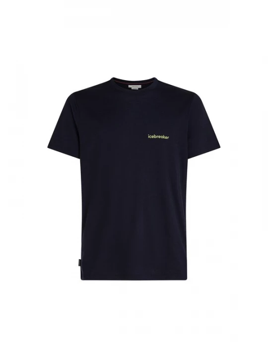 Foto van product ICEBREAKER Shirt '150 Tech Lite' marine / lichtgeel